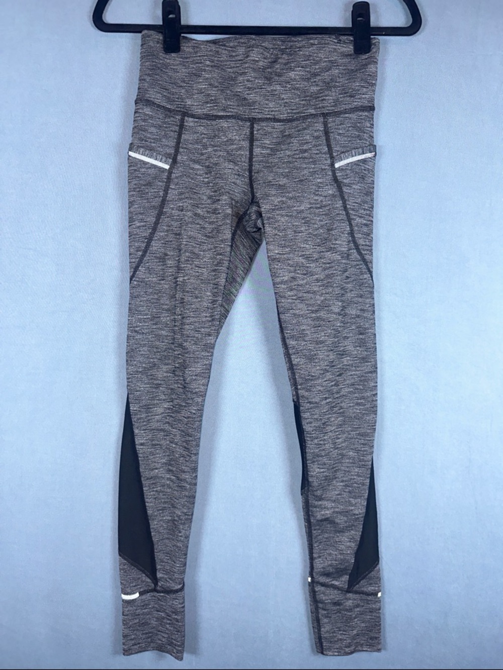 Athleta Stash Pocket Leggings XS Gray High Rise Athletic